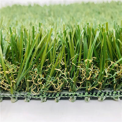Fake Landscaping Artificial Grass Synthetic Ornamental 40mm PP 3 / 8''